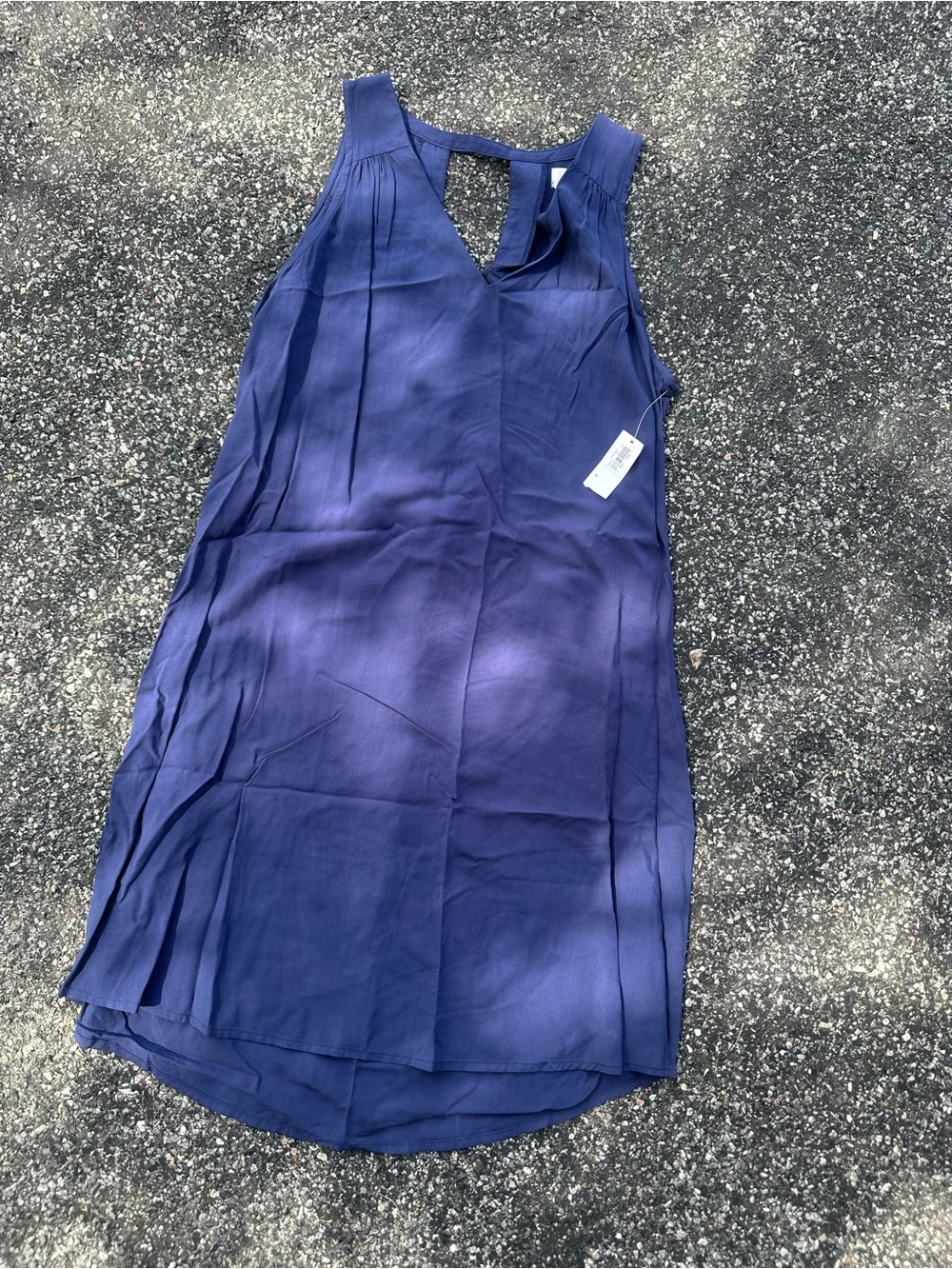 Old Navy Sleeveless Navy Dress with V-Keyhole